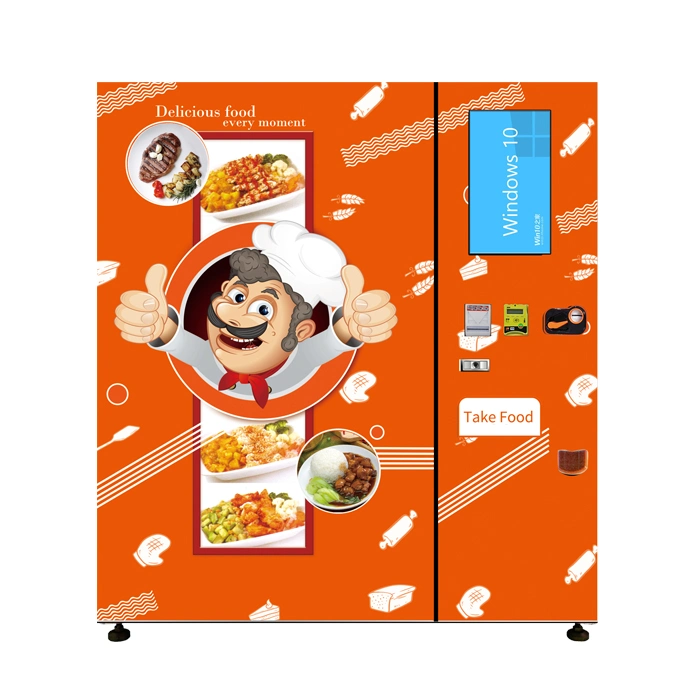 Xy Heated Microwave Hot Food Vending Machine Meals Soups with Elevator System