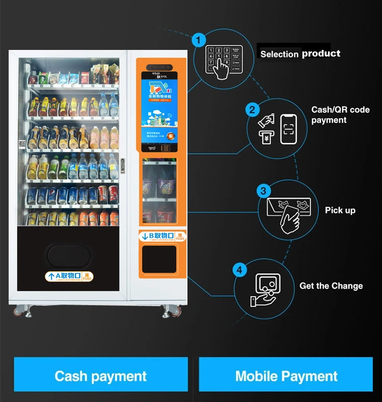 Smart Vending Machine Hot Food Vending Machine with Touch Screen