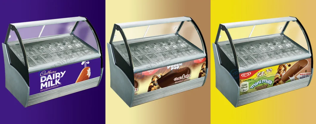 22 Tub Ice Cream Frozen Freezer Display Case and Vending Machine
