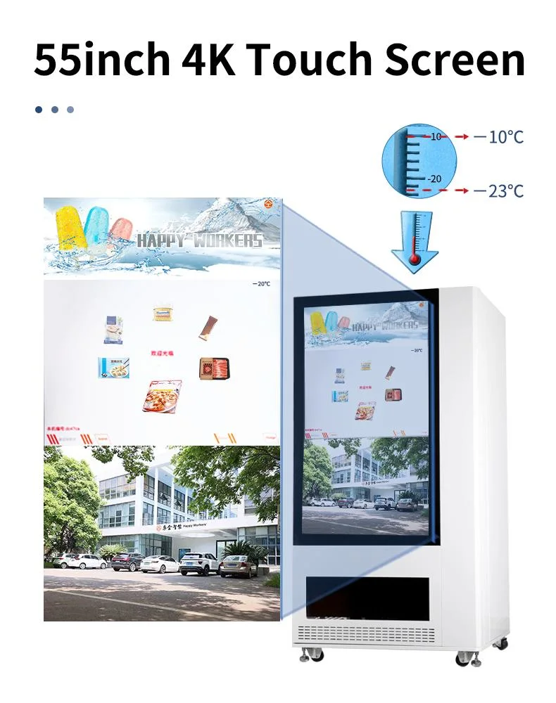 New Arrival Frozen Meat Vending Machine with Credit Card Payment