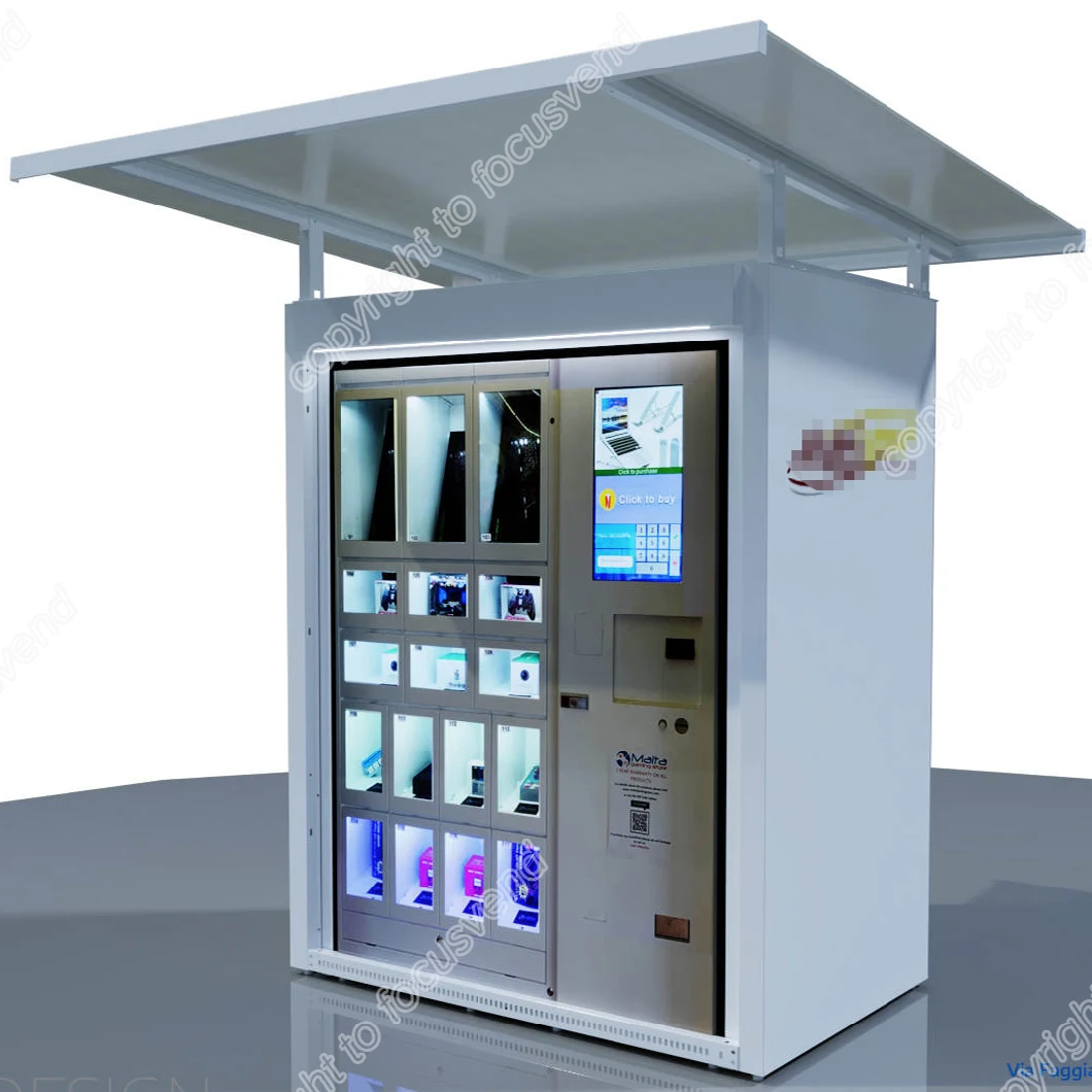 Smart Double Side Snack Locker Modern Self-Service Vending Machine