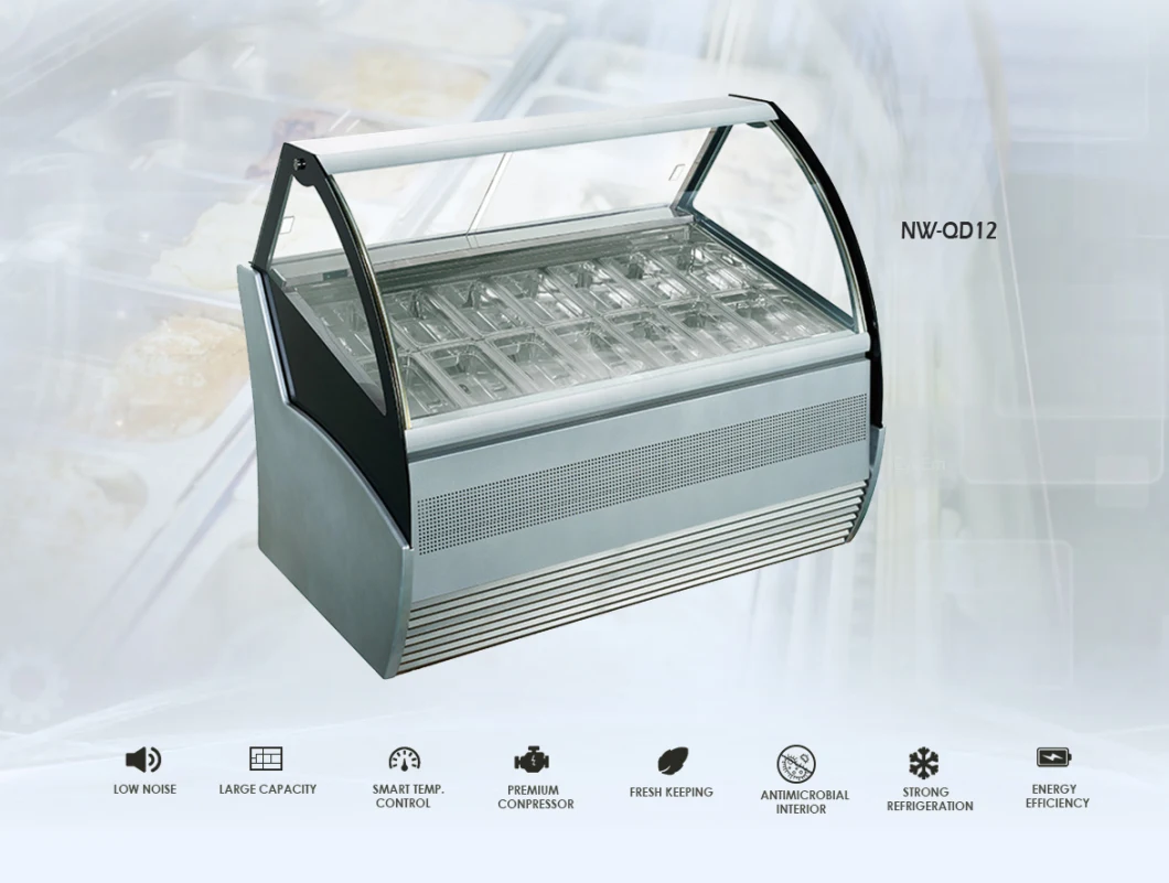 22 Tub Ice Cream Frozen Freezer Display Case and Vending Machine