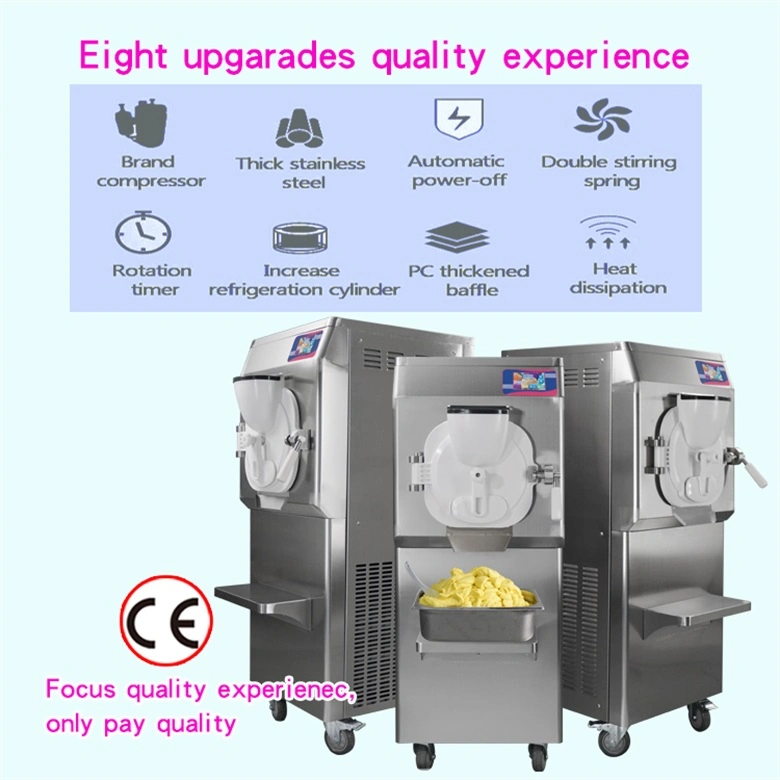Kolice Italian Hard Ice Cream Making Machine Price Batch Freezer Vending Frozen Fruit Mixer Gelato Ice Cream Machine