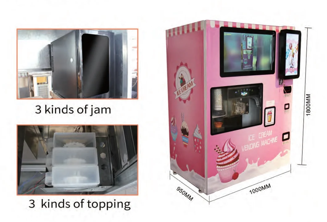 Frozen Ice Cream Vending Machines