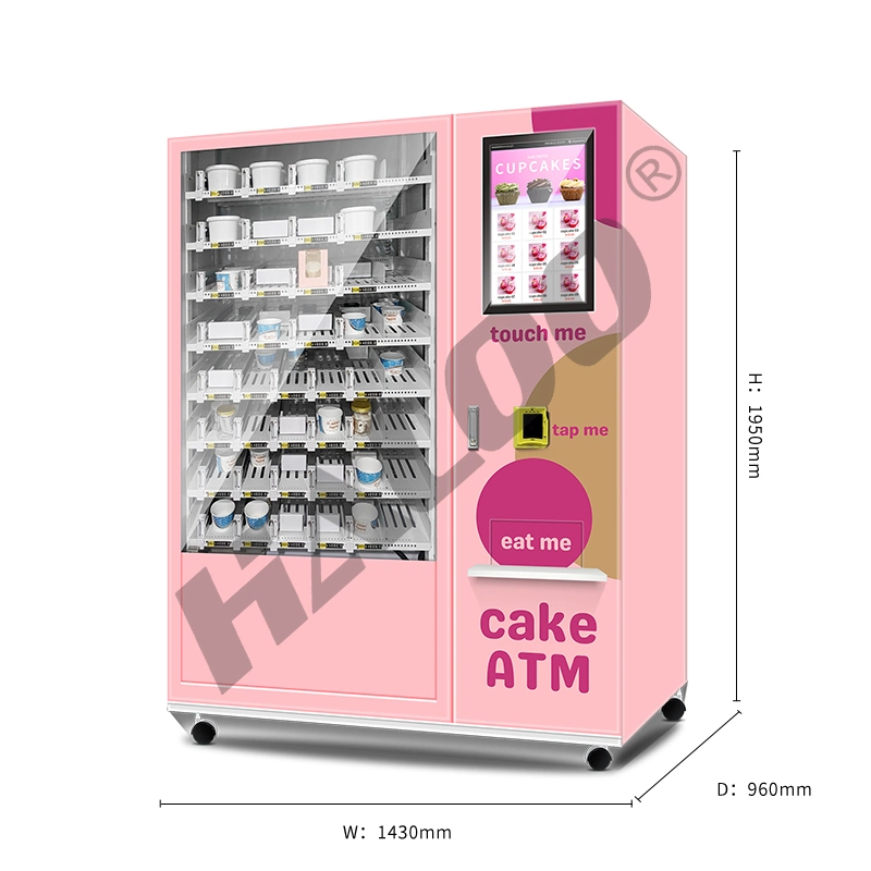 Smart Vending Machine Fresh Food Vending Machine with Credit Cards Reader