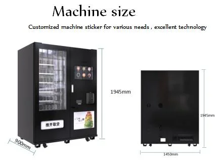 Levending Fresh Ground Coffee Vending Machine for Foods and Drinks
