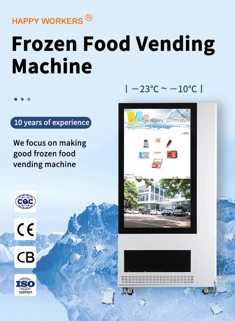 Brand New Healthy Food Elevator Vending Machine Food Machinery Mini Pizza Vending Machine 43 Inches Touch Vending