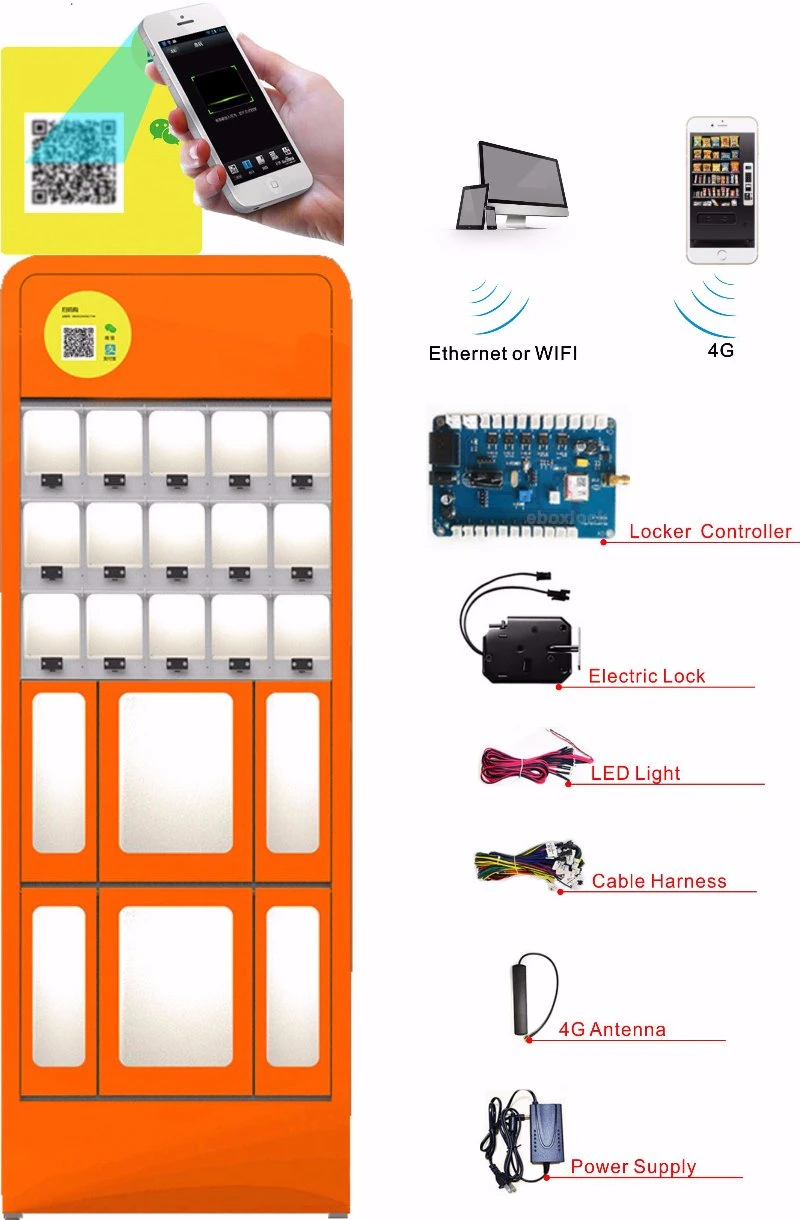 Vending Locker Controller 12CH with 4G Open Protocol