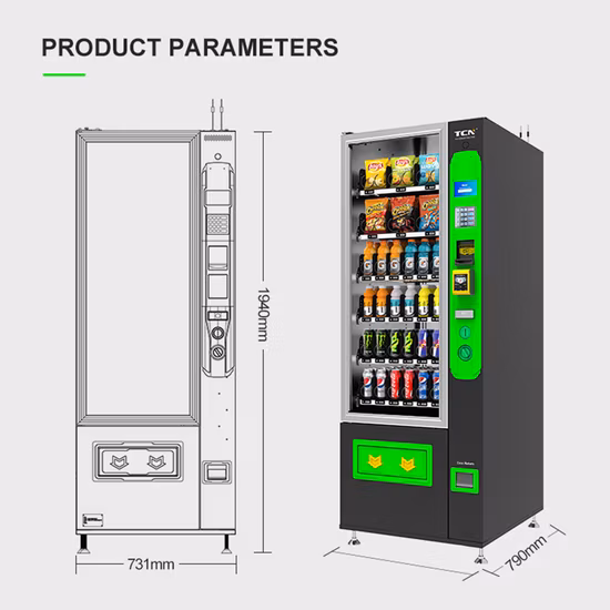 Cheap Vending Machines with GPRS for Snacks and Drinks