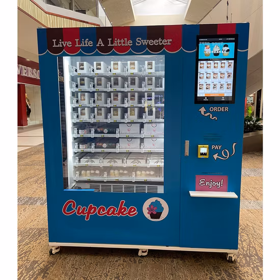 Smart Vending Machine Fresh Food Vending Machine with Credit Cards Reader