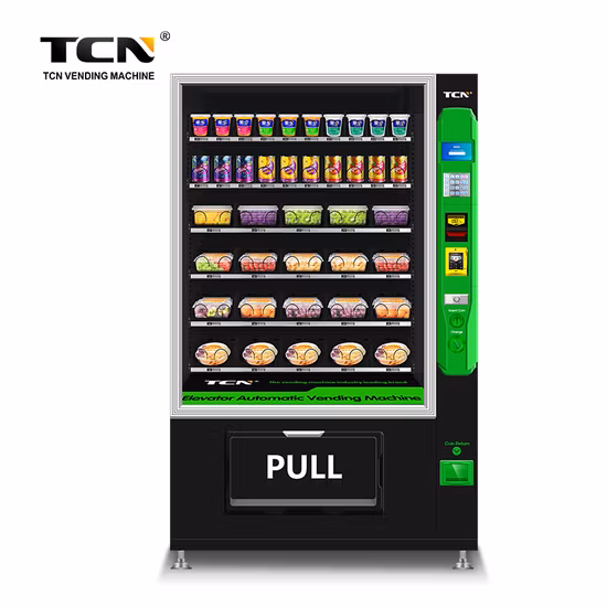 Tcn Chinese Factory Refrigerant R290/R513A/R1234yf Elevator Vending Machine for Snack